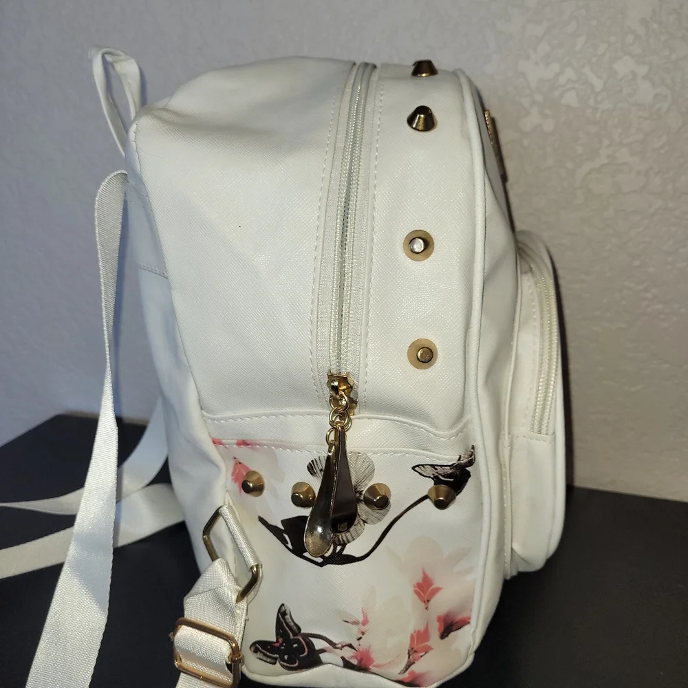 Mini-Backback Purse by Y&C flower butterflies